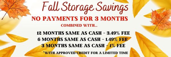 Fall storage savings